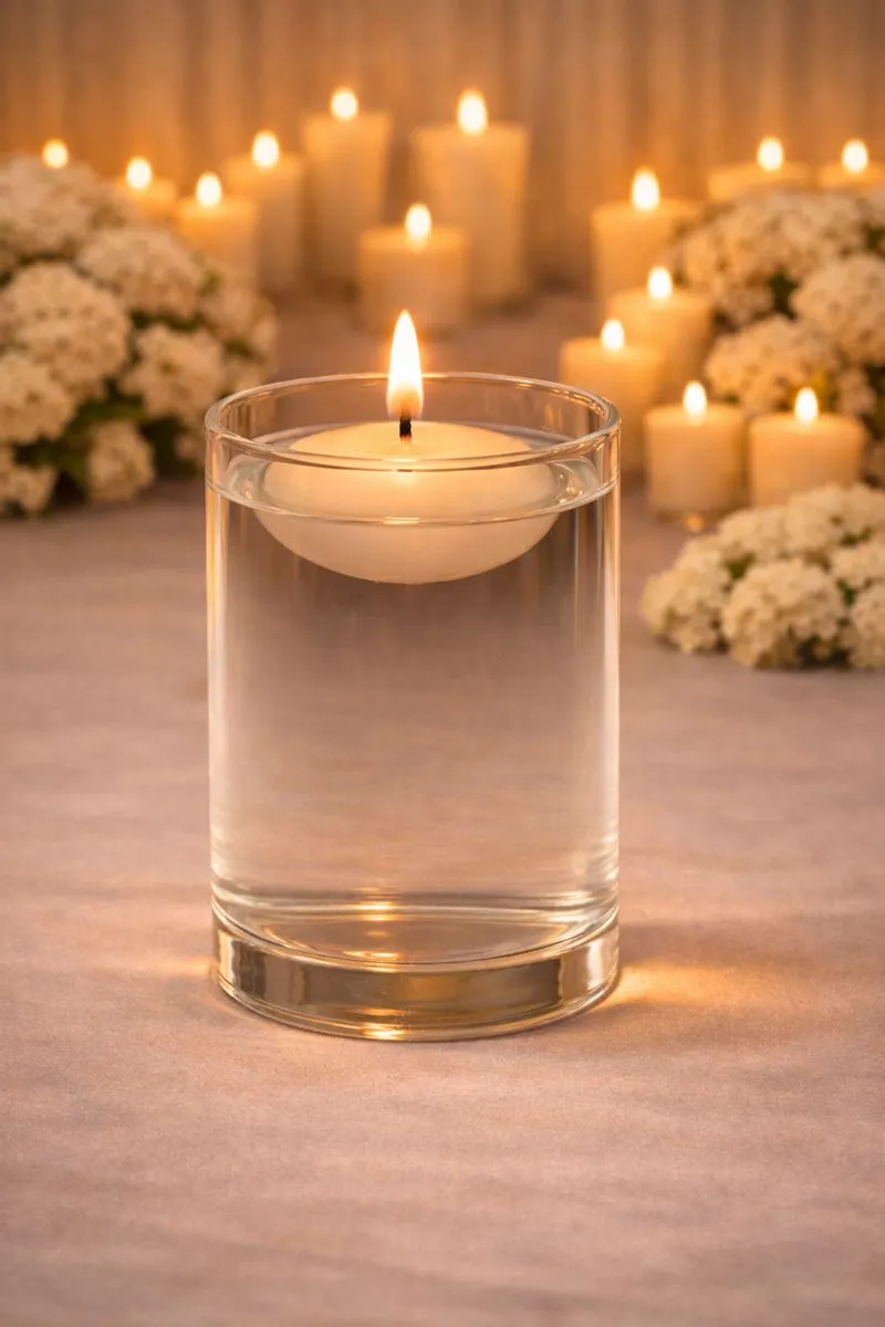 Cilindro de Vidro 6cm x 8cm x 7,5cm